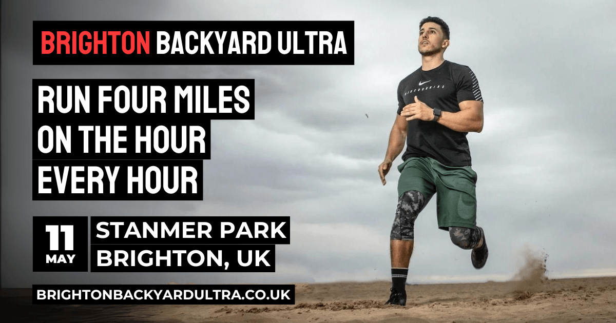 Brighton Backyard Ultra Event Poster UK